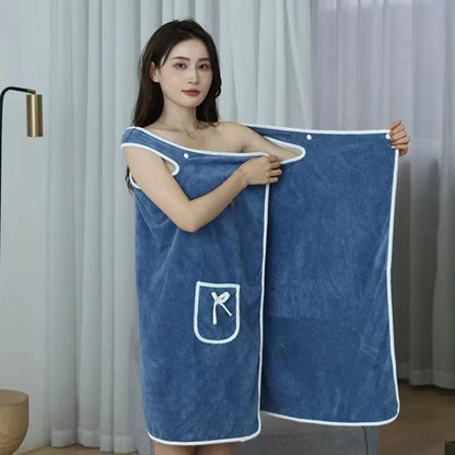 CozyWrap™ Wearable Bath Towel Dress 3