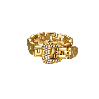 Fashionable Adjustable Buckle Ring 3
