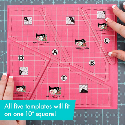 Creative Quilting Cutting Template Set 3