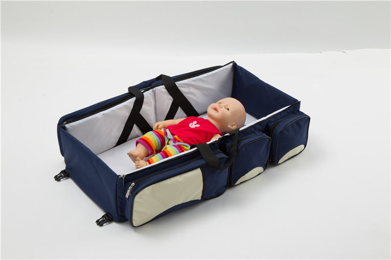 3 in 1 Multi Purpose Diaper Bag Cum Baby Bassinet 3