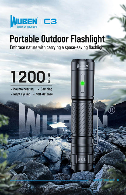Powerful LED 1200 Lumens Flashlight 3