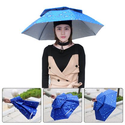 Outdoor Double Layer Umbrella Hat 3