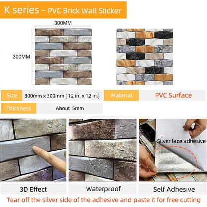 3D Peel and Stick Wall Tiles 3