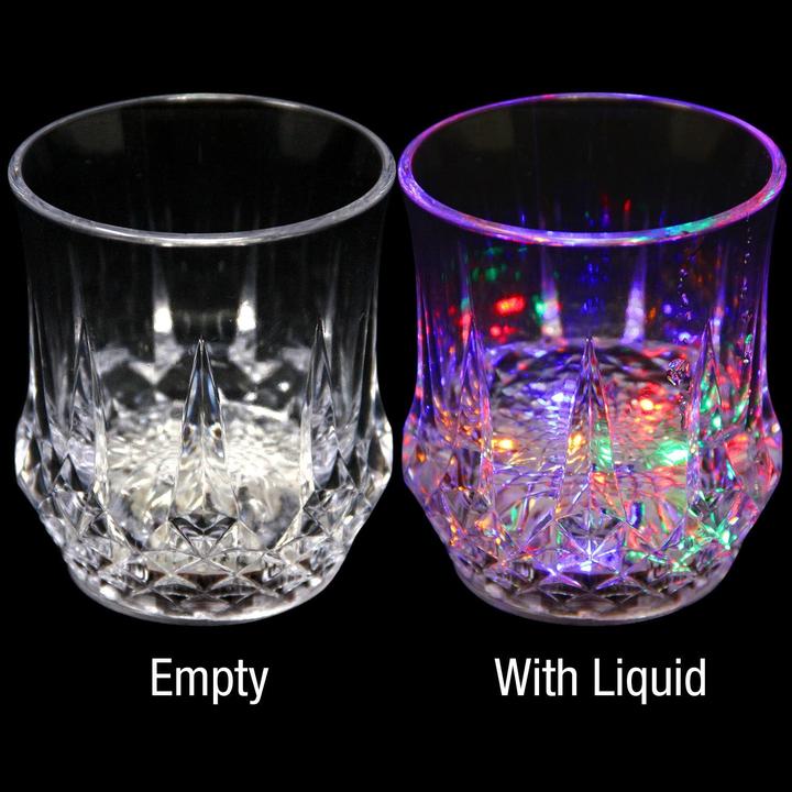 Liquid Activated Multicolor LED Glasses - 4 sets - 3