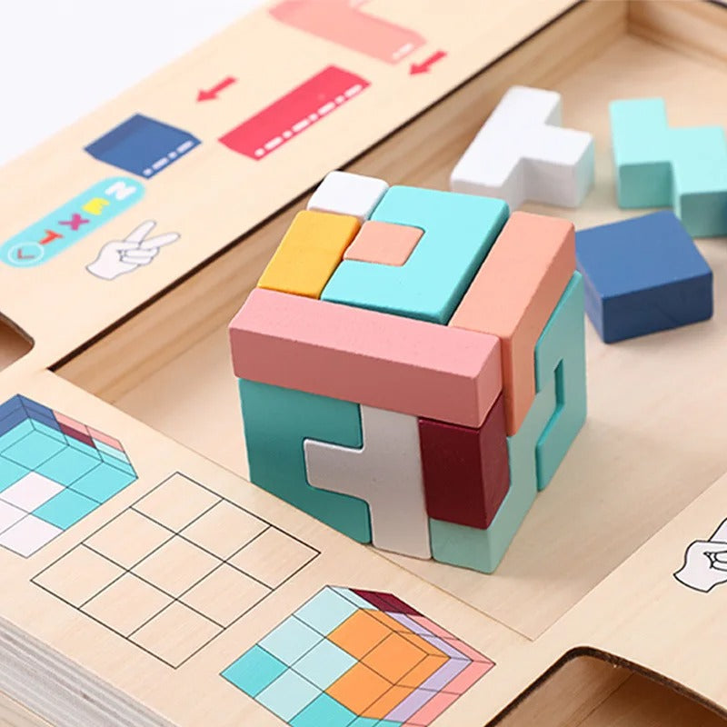 Montessori Wooden Tetris 3