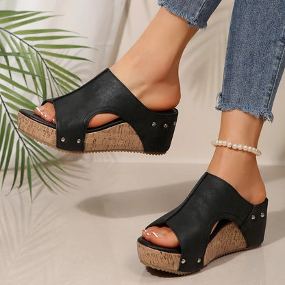 Stud Wedges Women's Sandals 3