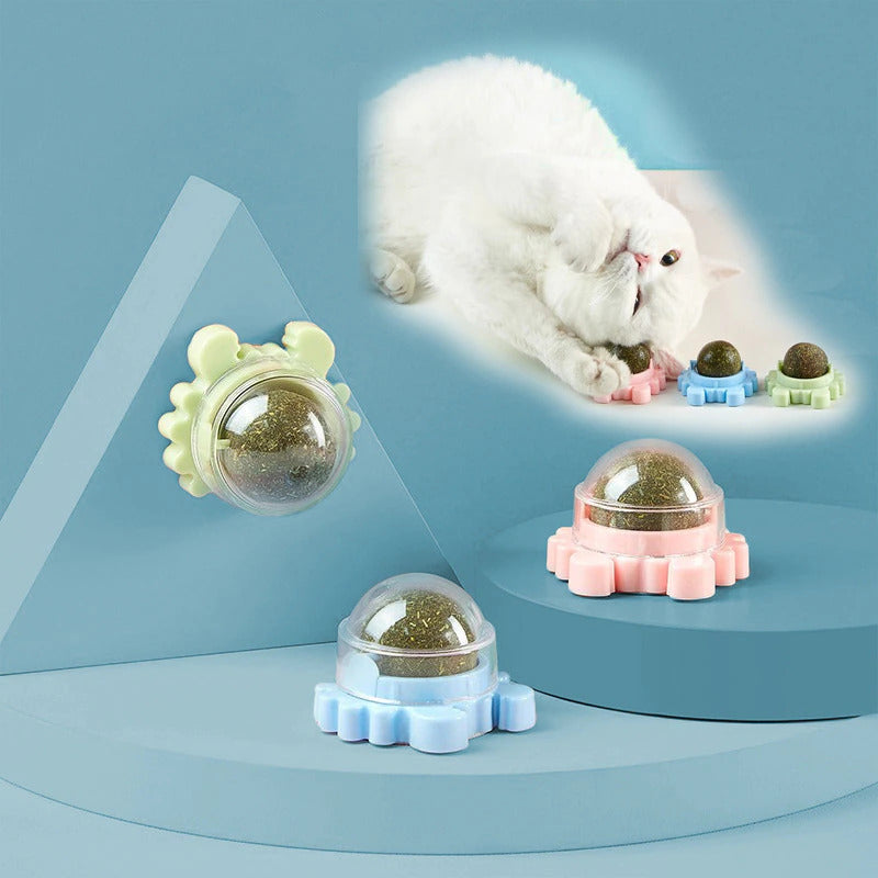 Natural Catnip Rotating Interactive Cat Toy 3