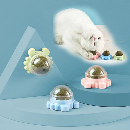 Natural Catnip Rotating Interactive Cat Toy 3
