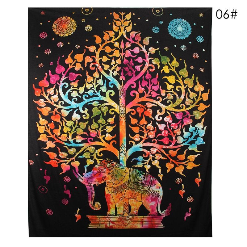 Elephant Mandala Tapestry 2