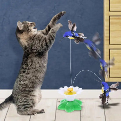 Electric Rotating Bird Teasing Cat Toy 2