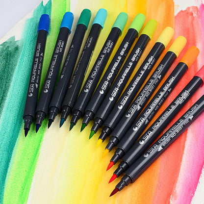 STA Aquarelle Coloring Brush Pens 3
