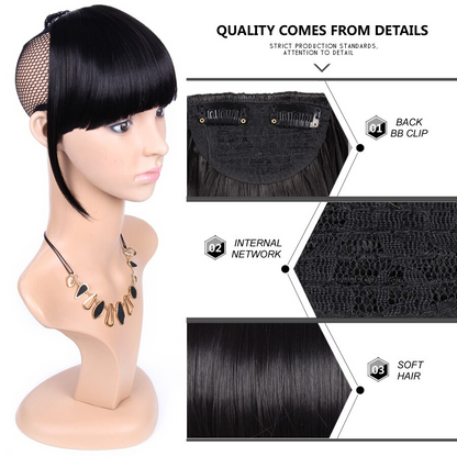3D Clip-In Bangs Hair Extensions 1