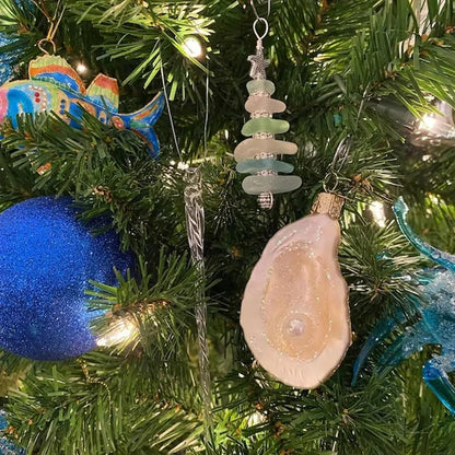 Sea Glass Christmas Tree Ornament 3