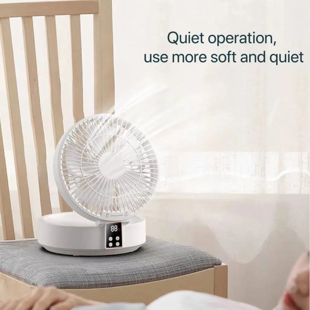Foldable Wall-Mounted Fan with Night Light 3