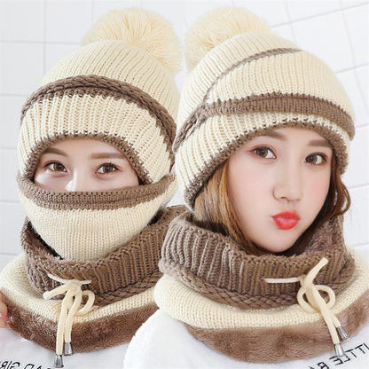 Beanie Hat with Scarf and Mask 3