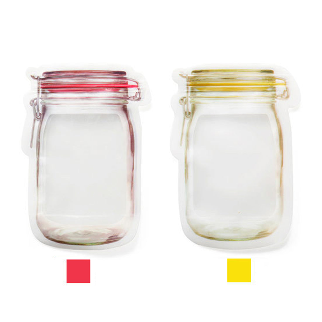 3pcs Mason Jar Zipper Bags 3