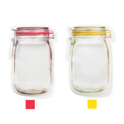 3pcs Mason Jar Zipper Bags 3