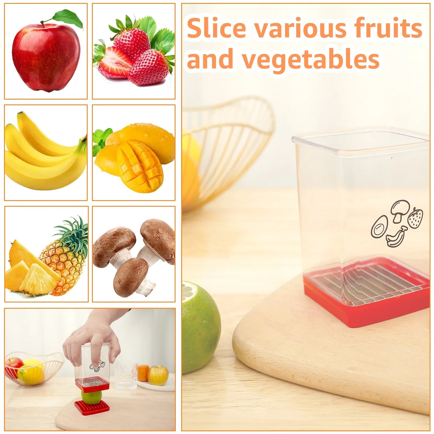 Cup Slicer-Fruit & Vegetable Fast Cutting Slicer 3