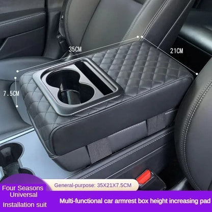 Pu Leather Car Armrest Box Mat 3