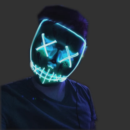 Halloween Party & Rave Glow Mask- 3