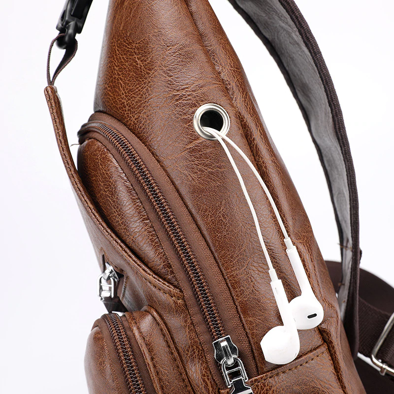 Cross-Chest Bag with USB Charging Socket 2