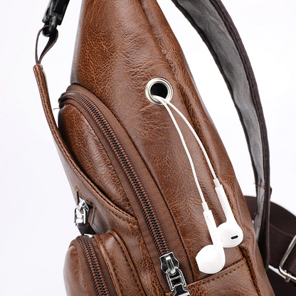 Cross-Chest Bag with USB Charging Socket 2