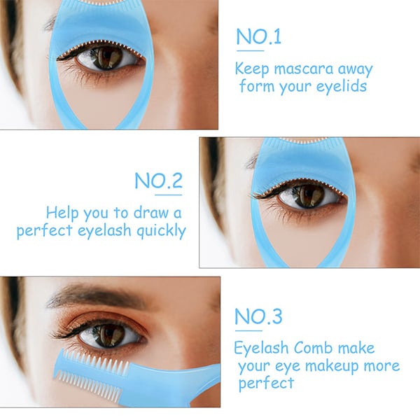 3 in 1 Eyelashes Tools Mascara Shield Applicator Guard (2PCs) 3