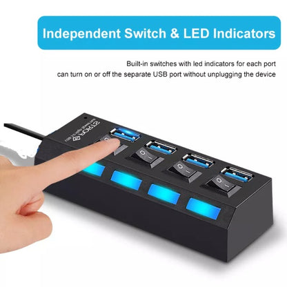 Multiple Ports High-Speed USB Hub - 7 ports 3