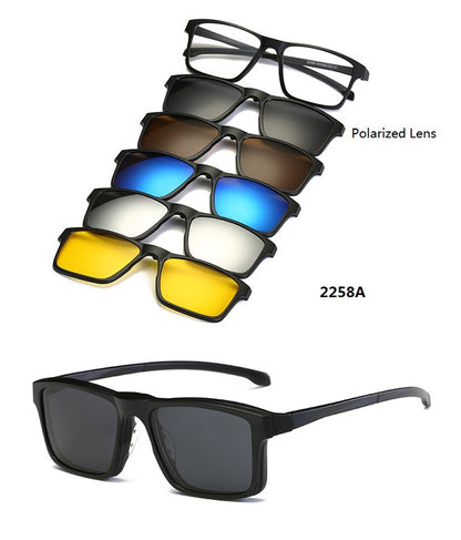 5 in 1 Magnetic Lens Swappable Sunglasses 3
