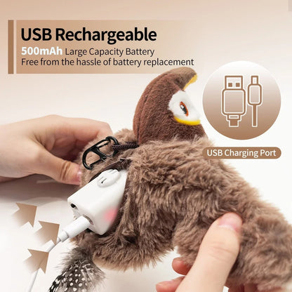 Flap-N-Chirp Interactive Bird Toy for Cats 3