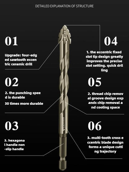 High-Performance Titanium-Coated Drill  5PCS 3