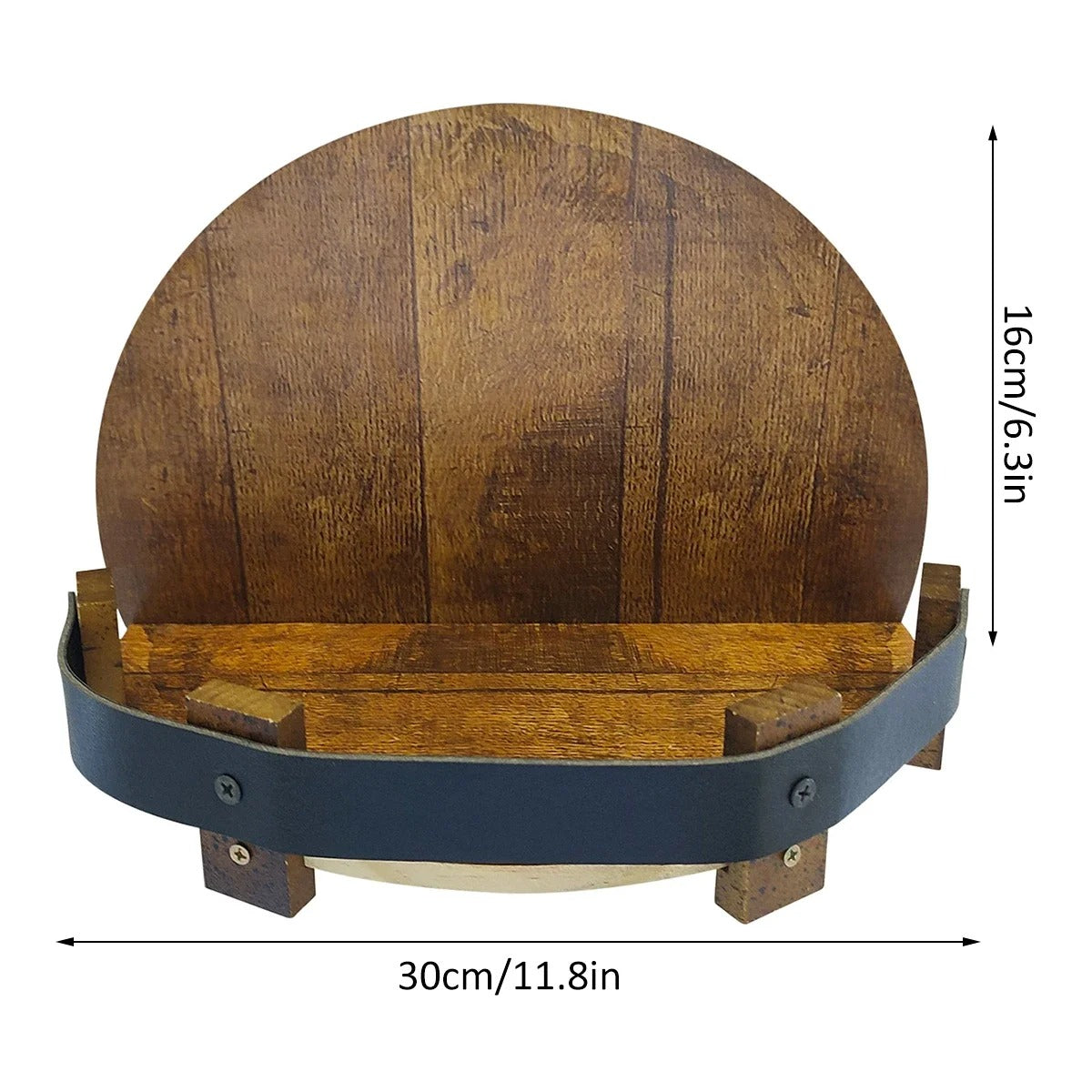 Bourbon whiskey barrel shelf 3