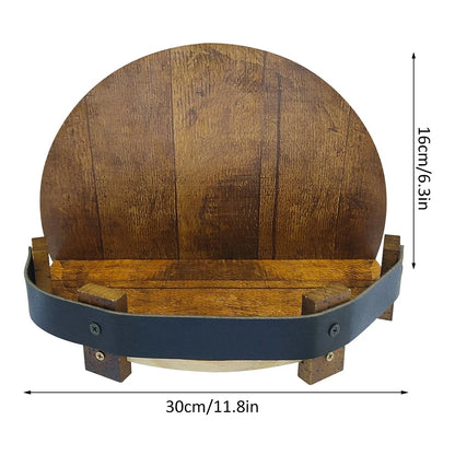 Bourbon whiskey barrel shelf 3