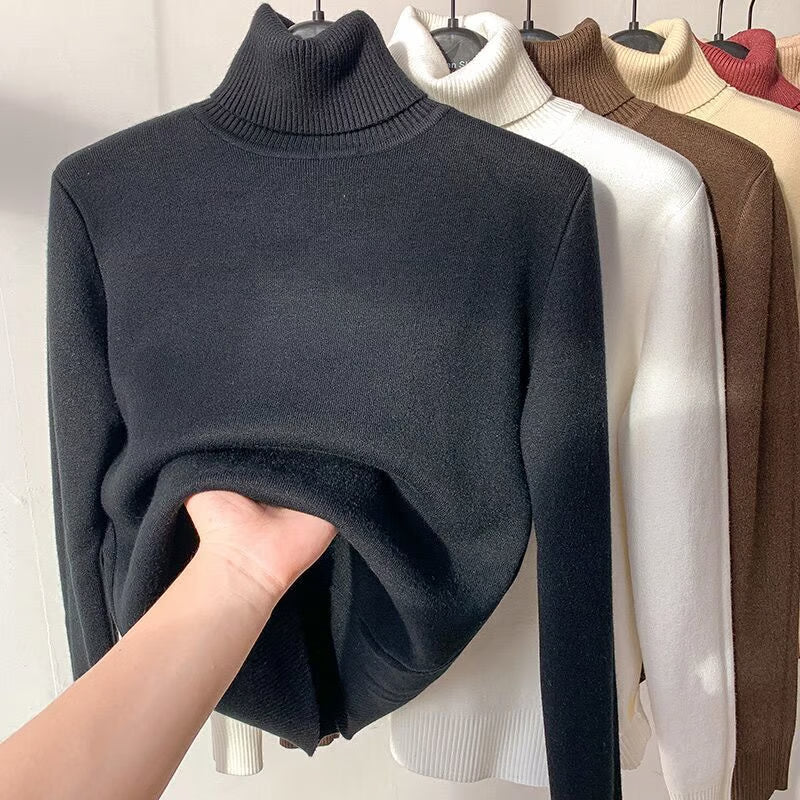 Winter Fleece Thick Knitted Bottoming Shirt 3