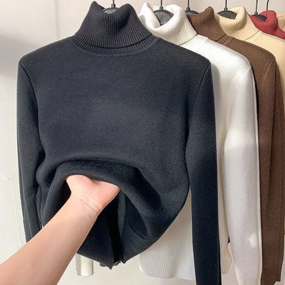 Winter Fleece Thick Knitted Bottoming Shirt 3