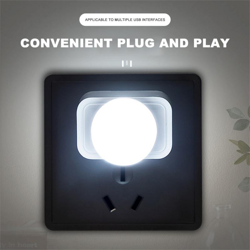 Mini USB Small Round LED Night Light 3