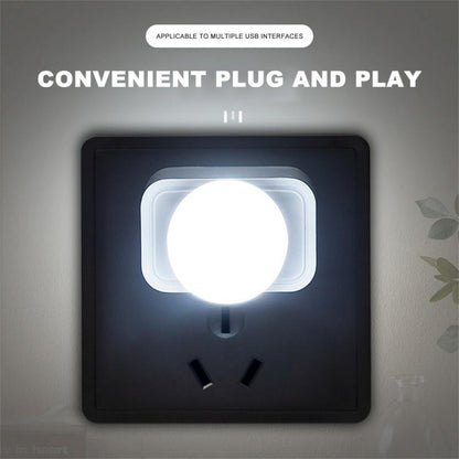 Mini USB Small Round LED Night Light 3