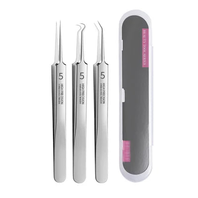 Professional Ultra-fine No.5 Acne Blackhead Removal Tweezers (Pcs 3) 3
