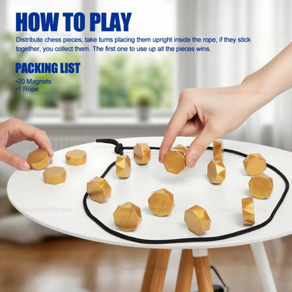 Magnetic Chess Game with Stones 3