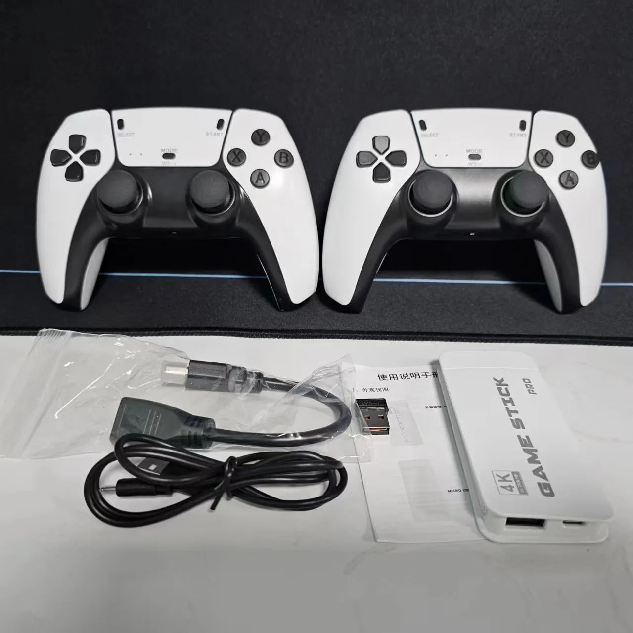 4K Pro Game Stick – 2 Players Mini TV Retro Console with 20,000+ Game 3