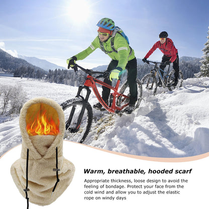 Winter Outdoor Sherp Hooded Sports Windproof Mask 3