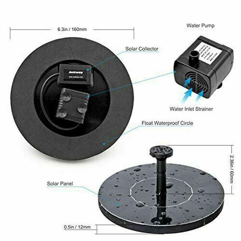Solar Powered Fountain Pump 3