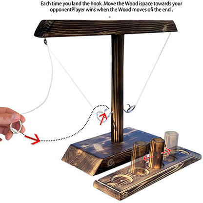 Wooden Ring Hook Tossing Games 3
