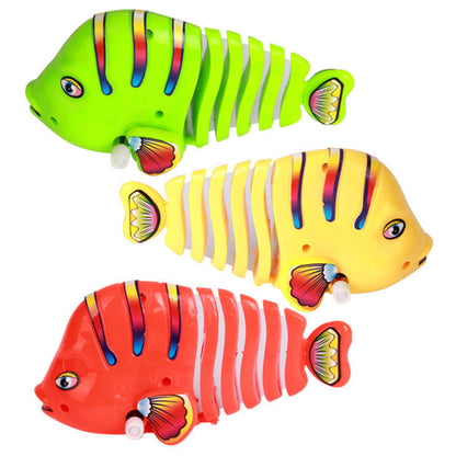 Plastic Wind-Up Wiggle Fish Toys-4PCS 3