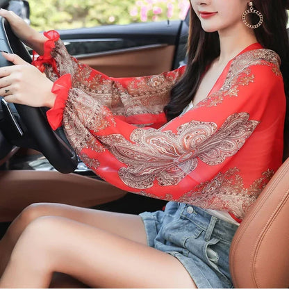 Ultralight Breathable Sunproof Sleeve Shawl 3
