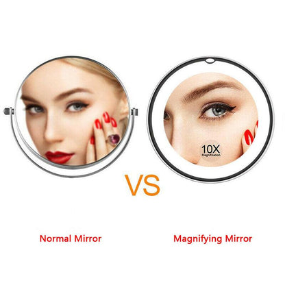 10x Magnifying LED Lighted Makeup Mirror 3