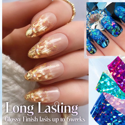 Reflective Mosaic Nail Art Transfer Foils 3