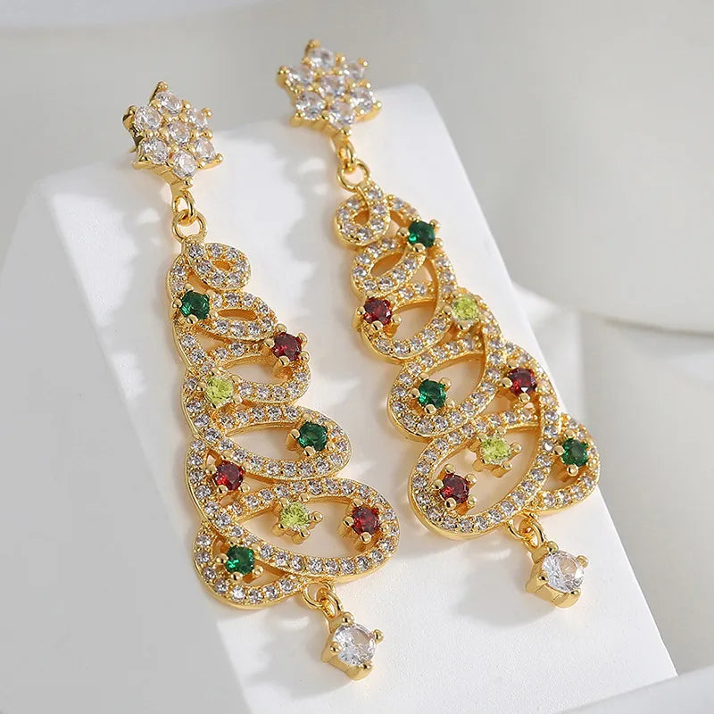 ✨SHINY CHRISTMAS TREE EARRINGS 3