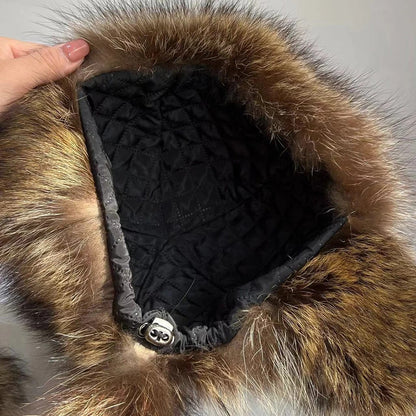 Raccoon Tail Faux Fur Parent-Child Plush Hat 3