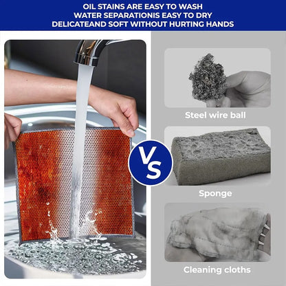 Reusable Diamond Weave Scrubber Cloths-10PCS 3